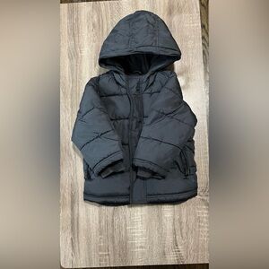 Kids Black Puffer Jacket